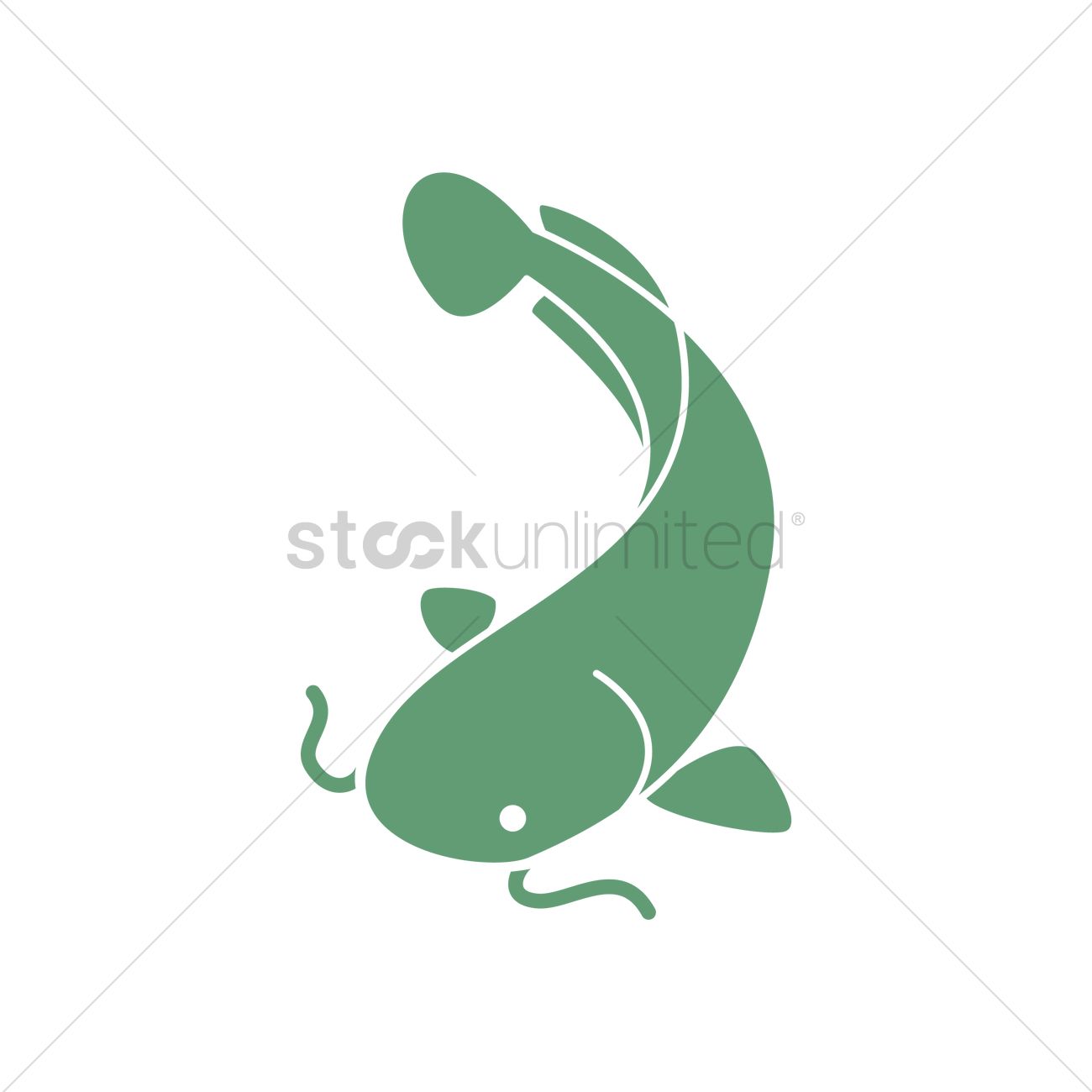 1300x1300 Catfish Vector Image
