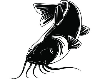 340x270 Catfish Clip Art Etsy
