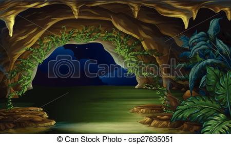 Cave Clipart Vector 450x282 Cave Clipart Vector