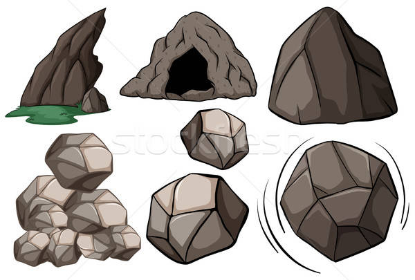Cave And Rocks Vector Illustration Daniel Cole 600x405 Cave And Rocks Vector Illustration Daniel Cole