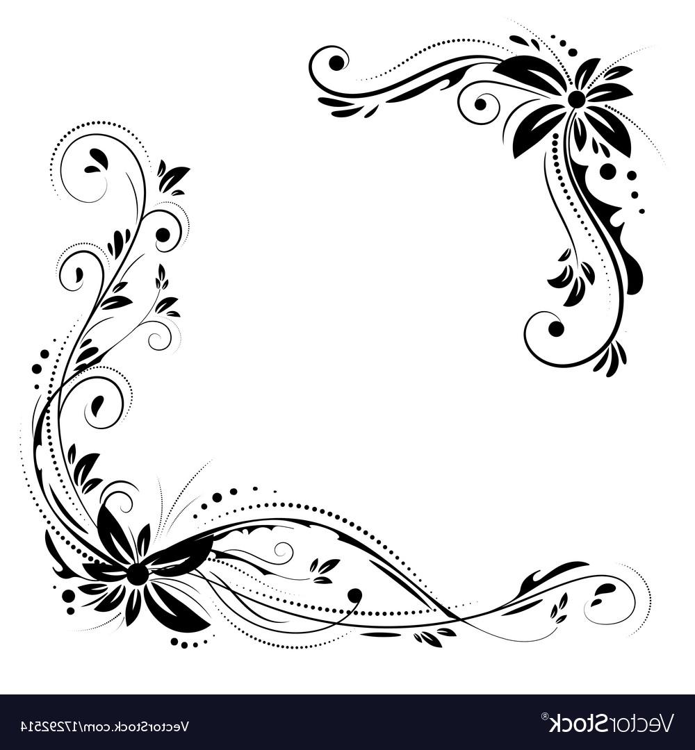 1000x1080 Best Corner Floral Design Vector Cdr Free Vector Art, Images