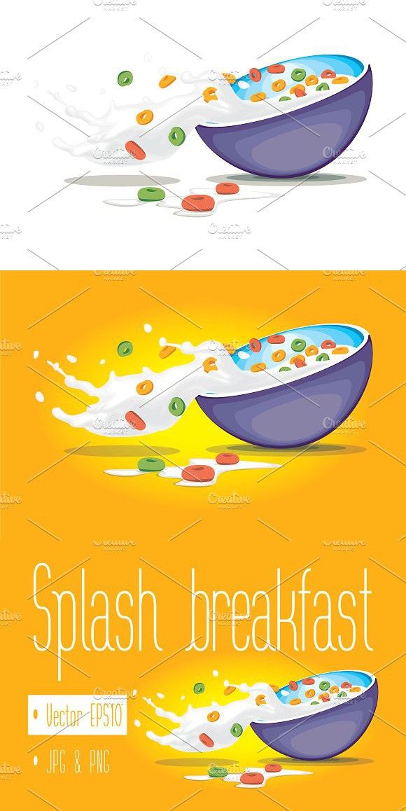 580x1158 Vector Cereal Bowl Nutrition Design Cereal Bowls, Cereal