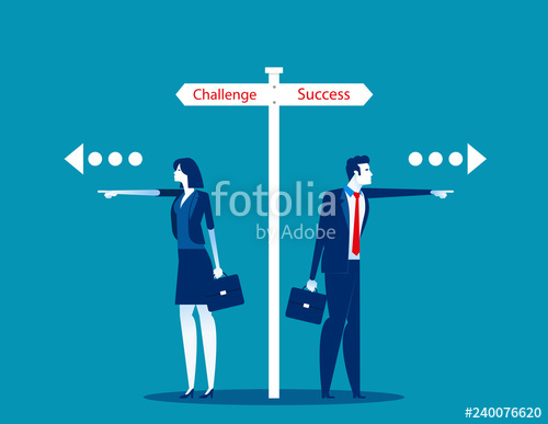 500x387 Choosing The Route Of Business Person Concept Business Vector