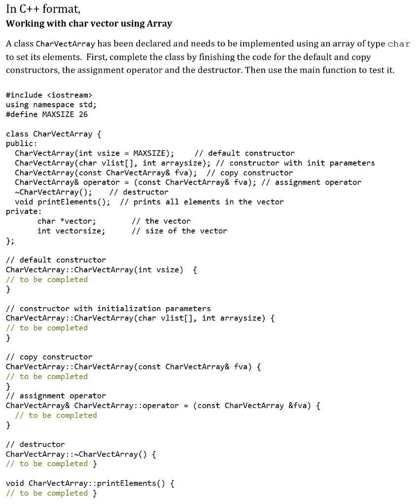 848x1024 Solved In C Format, Working With Char Vector Using Arra