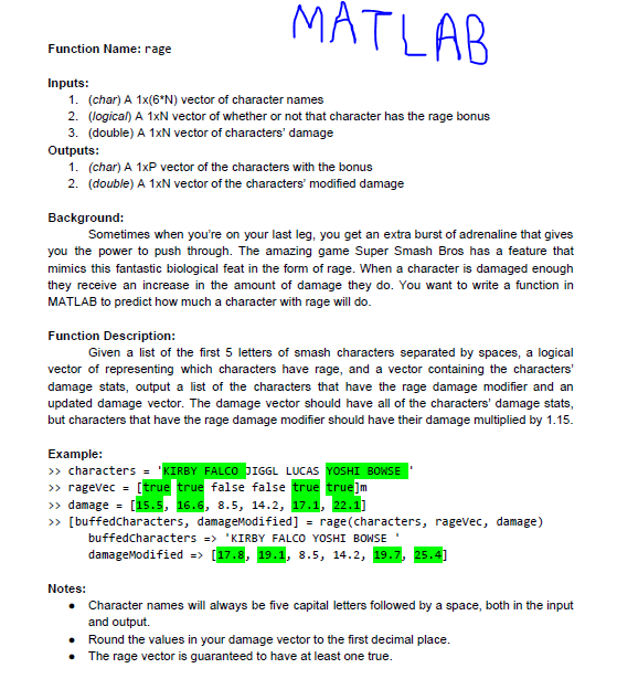 559x615 Solved Matlab Function Name Rage Inputs