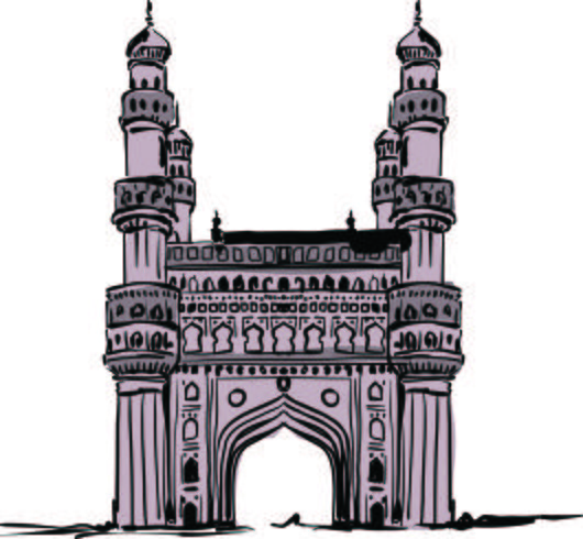 530x490 Char Minar Vector