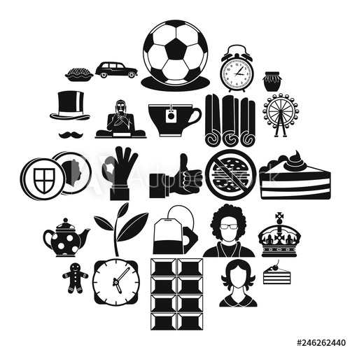 500x500 Char Icons Set Simple Set Of Char Vector Icons For Web