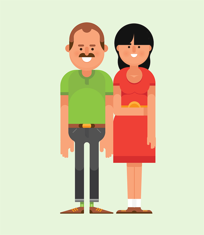 660x759 Showcase Of Stylish Vector Character Design Illustrations