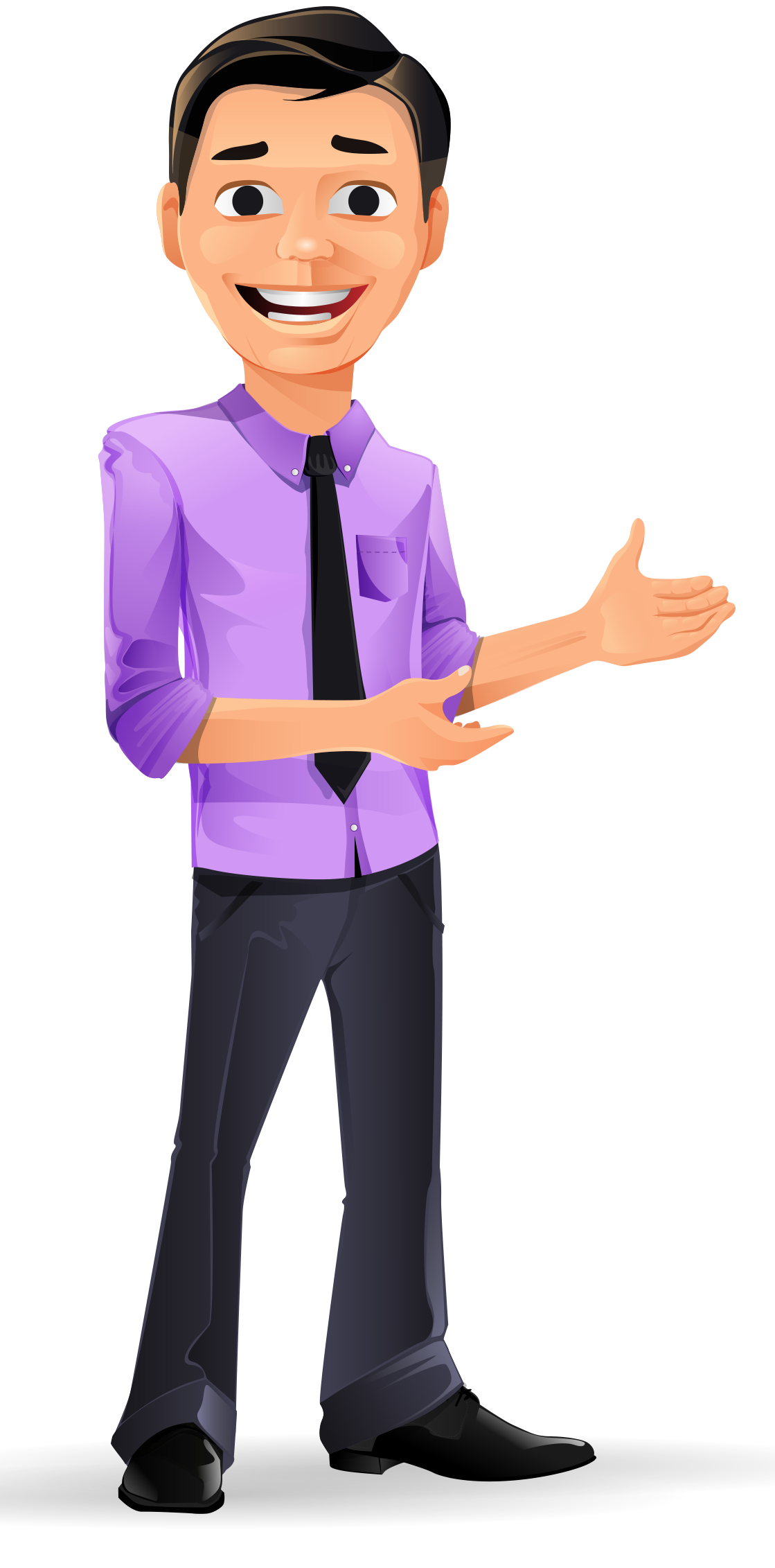 1119x2263 Young Businessman Vector Stock Illustrated Graphics