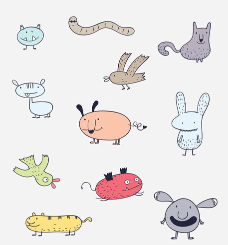 457x490 Cute Monster In Zoo Suit Cartoon Animals The Cute Monster Vector