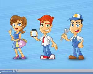 300x240 Cartoon Character Mascot Design