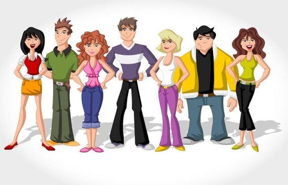 571x368 Vector Cartoon Characters Free Vector Download
