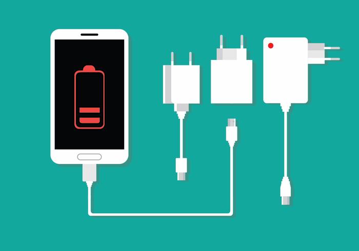 700x490 Phone Charger Vector