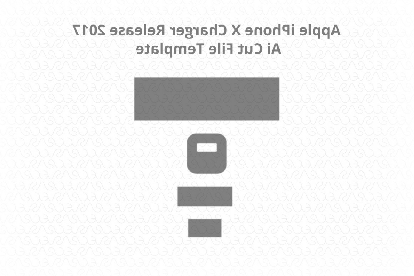 1389x926 Apple Iphone X Charger Vinyl Skin Vector Template Catamart