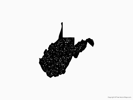 460x345 Vector Map Of West Virginia