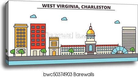453x252 West Virginia, Charleston City Skyline Architecture, Buildings