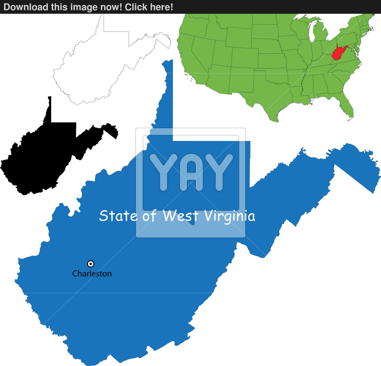 1600x1538 West Virginia Map Vector