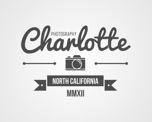 500x400 Charlotte Photography Label Design Vector Free Download