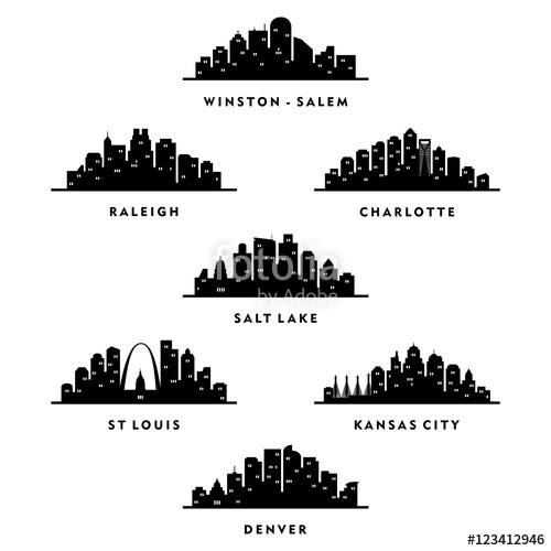 500x500 Skyline North Carolina, Utah, Missouri, Colorado City