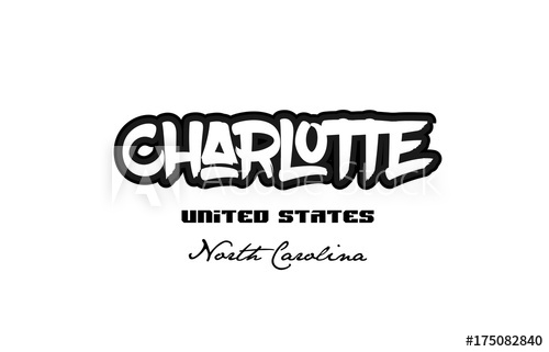 500x321 United States Charlotte North Carolina City Graffitti Font