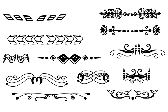 580x386 New Vector Set Folk Doodles Mia Charro