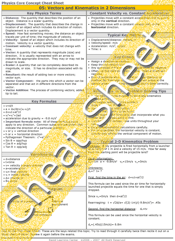 582x804 Kinematics In Two Dimensions Vectors