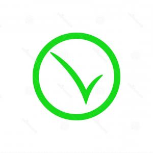 300x300 Stock Photo Green Check Mark Tick Symbol Icon Vector Illustration