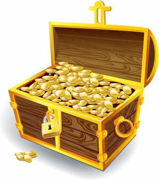 325x368 Treasure Chest Free Vector Download