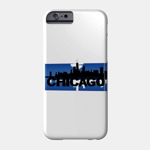 630x630 Chicago Text With Moon Reflected Vector