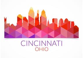 286x200 Cincinnati Skyline Free Vector Art
