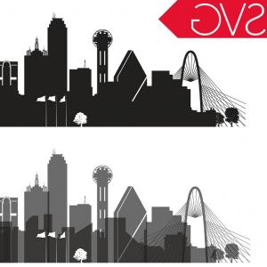 300x300 Cincinnati Ohio City Vector Skyline Silhouette Usa City