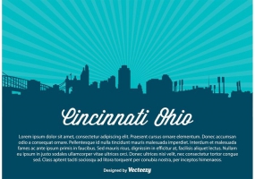 285x200 Cincinnati Skyline Vector Free Vector Graphic Art Free Download