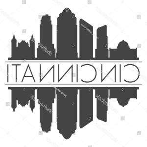 300x300 Cincinnati Ohio Usa Skyline Vector Art Catchsplace