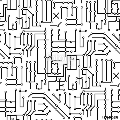Circuit Board Technical Vector Seamless Pattern With Circuit 500x500 Circuit Board Technical Vector Seamless Pattern With Circuit