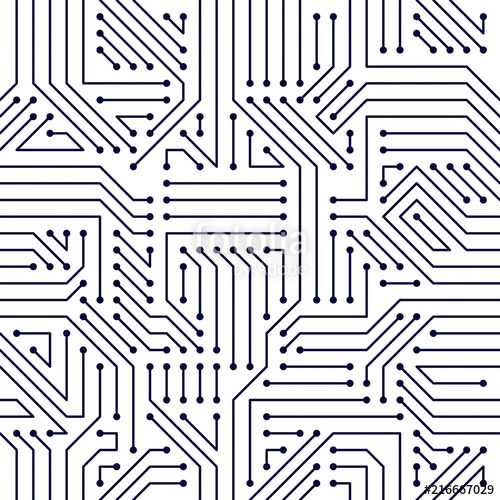 Circuit Board Seamless Pattern, Vector Background Microchip 500x500 Circuit Board Seamless Pattern, Vector Background Microchip