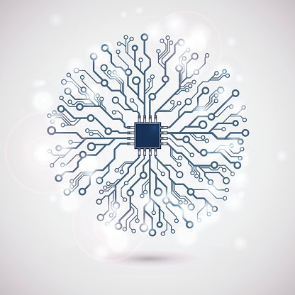 Vector Circuit Board Circle Snowflake Premium Clipart 416x416 Vector Circuit Board Circle Snowflake Premium Clipart