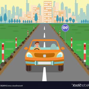 300x300 Motorcyclist Racing On Bike In City Vector Handandbeak