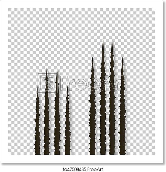 561x581 Free Art Print Of Claws Scratches