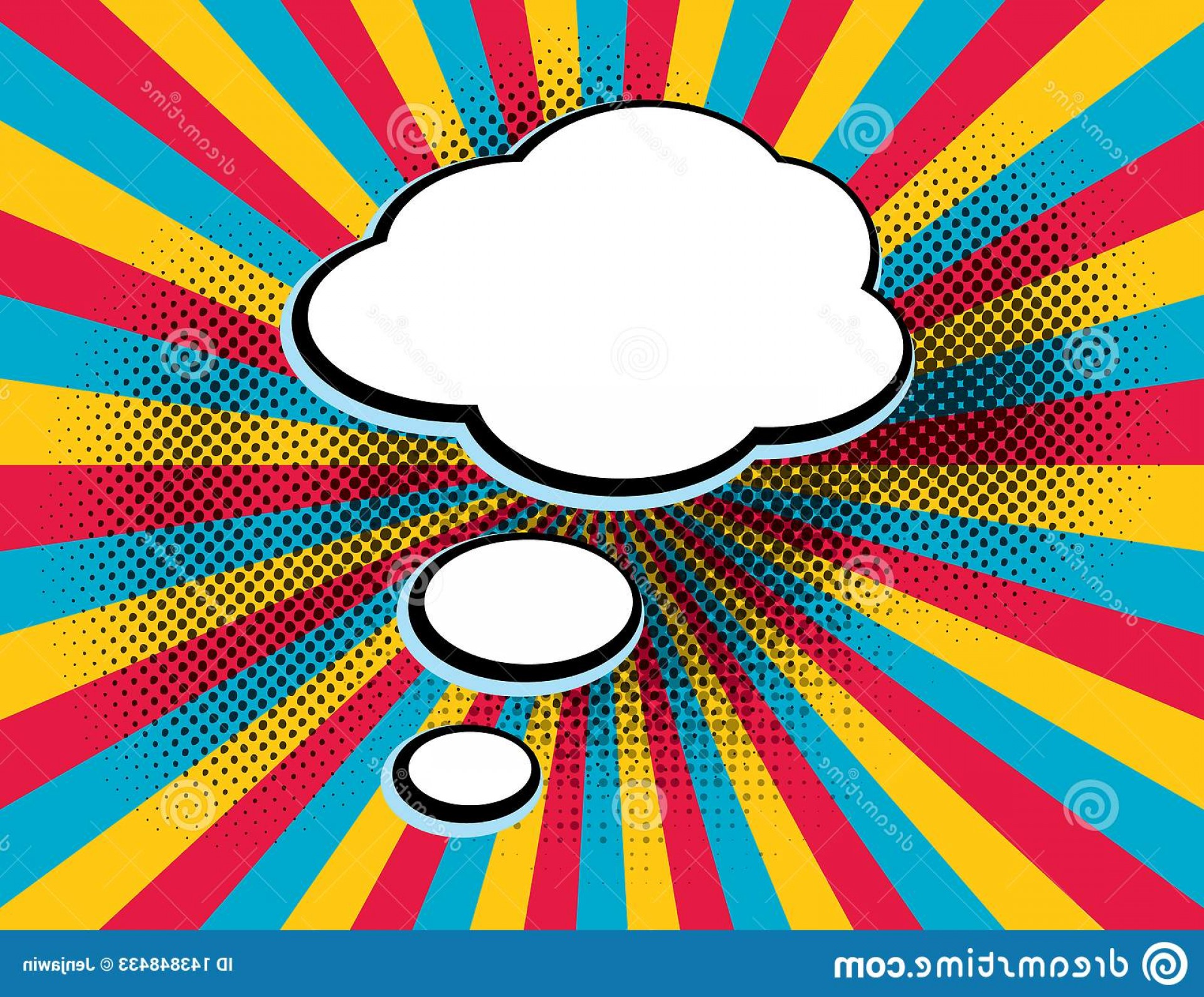 1920x1590 Clear Empty Boom Comic Text Speech Bubble Pop Art Style Orange Sun