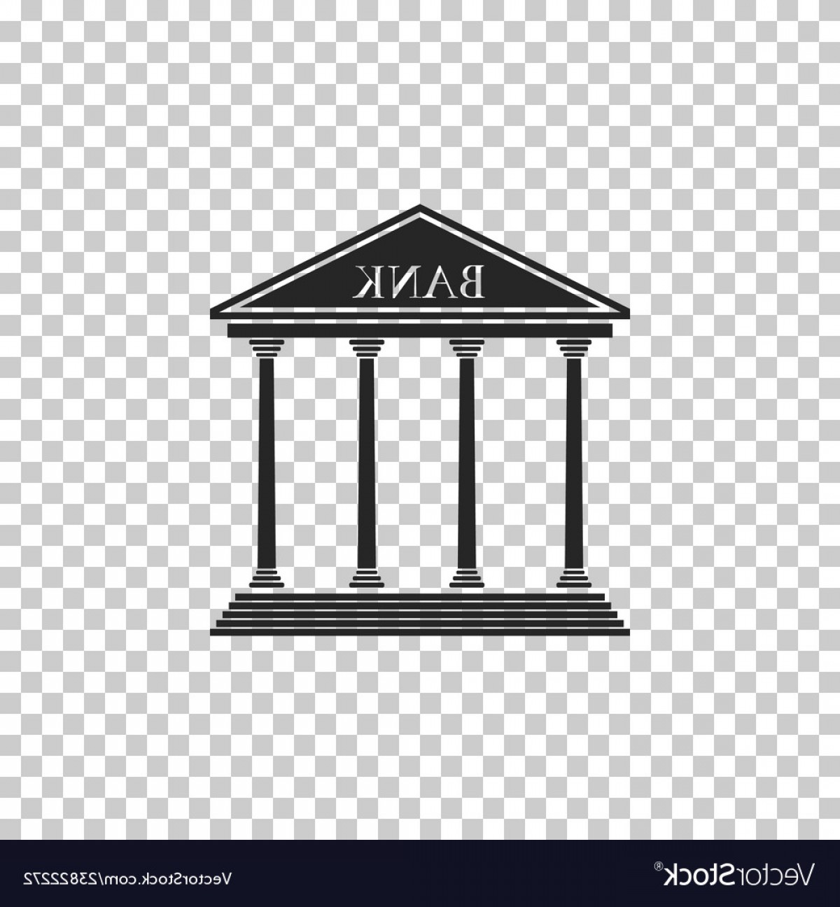 1200x1296 Bank Building Icon On Transparent Background Vector Newwaysys
