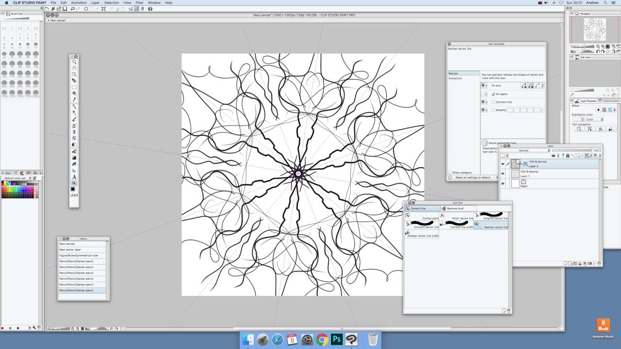 clip studio paint vector layer looks pixelated