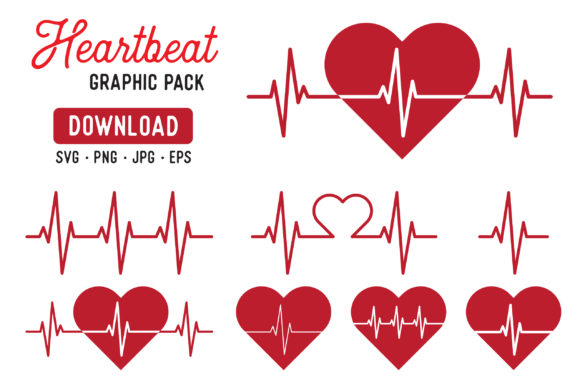 580x387 Heart Beat Pulse Vector Clipart Graphic