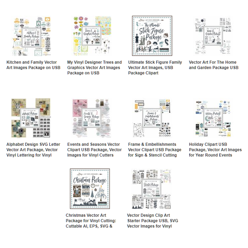 1000x1000 My Vinyl Designer Ultimate Home Vector Art Package Collections