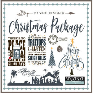 300x300 Christmas Vector Art Package For Vinyl Cutting Cuttable
