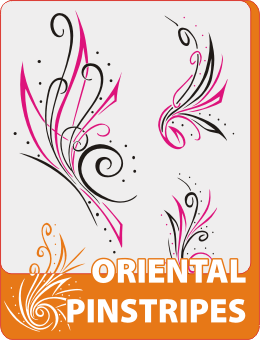 260x340 Oriental Pinstripes