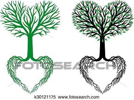 450x338 Tree Of Life, Heart Tree, Vector Clipart Bf Heart Tree, Tree