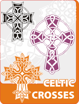 260x340 Celtic Crosses Clipart