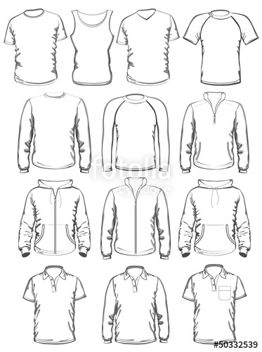 373x500 Clothes Outline Template