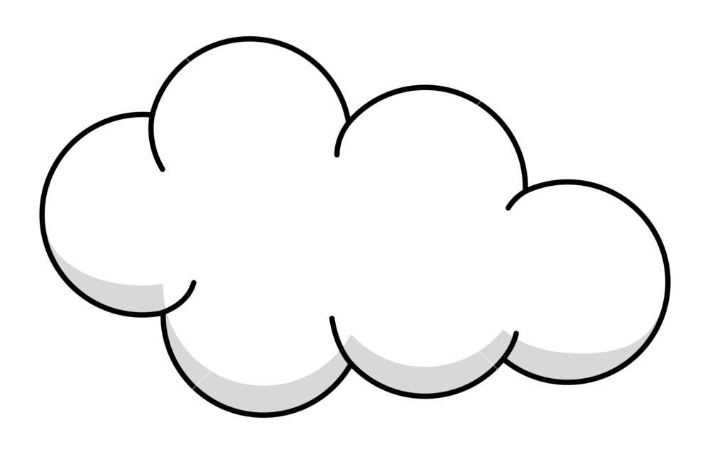 1000x640 Vector Cloud Royalty Free Stock Image
