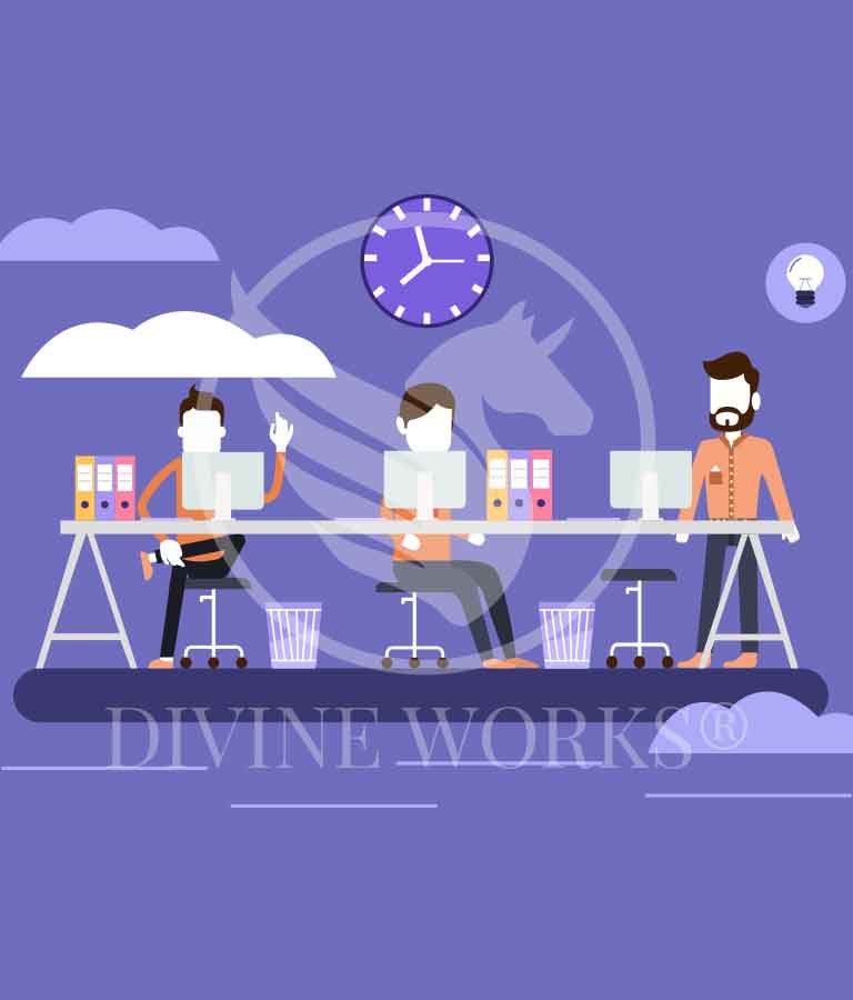 768x900 Co Workers Vector Illustration Archives